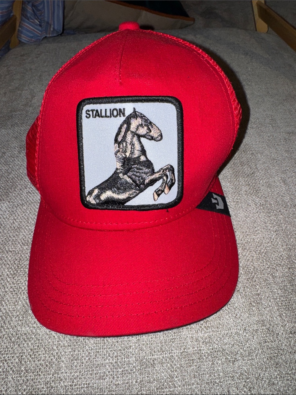 NWOT Red Adult Cap - Stylish Stallion Patch Hat